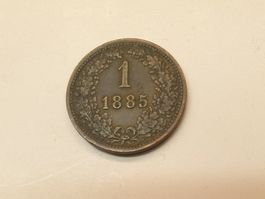 🇦🇹 Österreich 1 Kreuzer 1885 – Franz Joseph I.