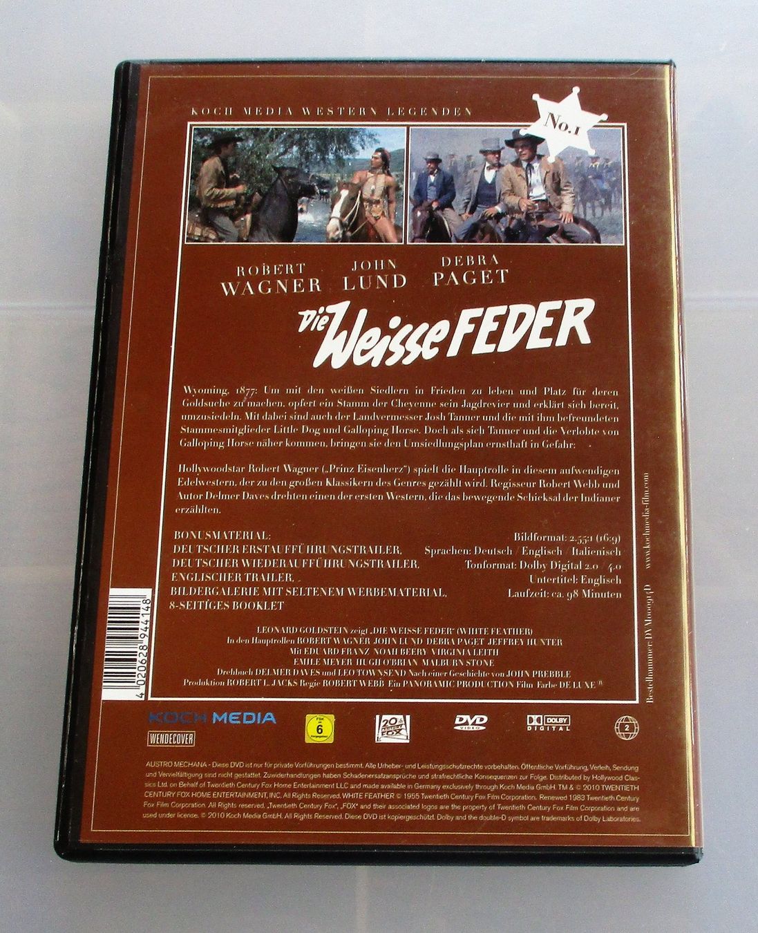 Alle DVDs: WEISSE FEDER - Robert Wagner/Debra Paget – Gebraucht aus Wattwil von Muriel10 1