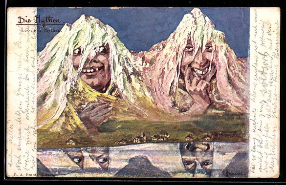 Ansichtskarten: sign. E. Hansen / Emil Nolde: Die Mythen – Gebraucht aus Berlin von bartko-reher