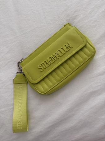 Steve Madden Clutch Tasche Grüngelb guter Zustand