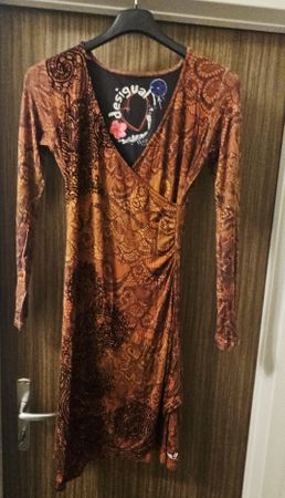 Desigual Kleid, Grösse S, orange-braun, Top Zustand!