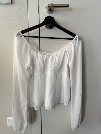 Hollister weisse Carmen-Bluse – Grösse S