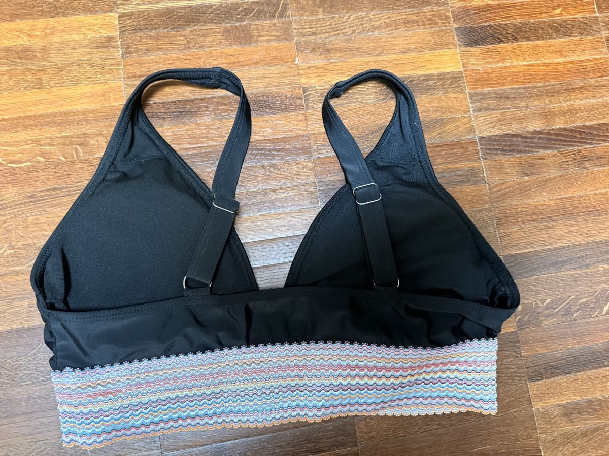 Costumi da bagno & Bikini: Bikini schwarz mit buntem Bund xl neu – Nuovo (secondo la descrizione) da Winterthur venduto da hera05 2
