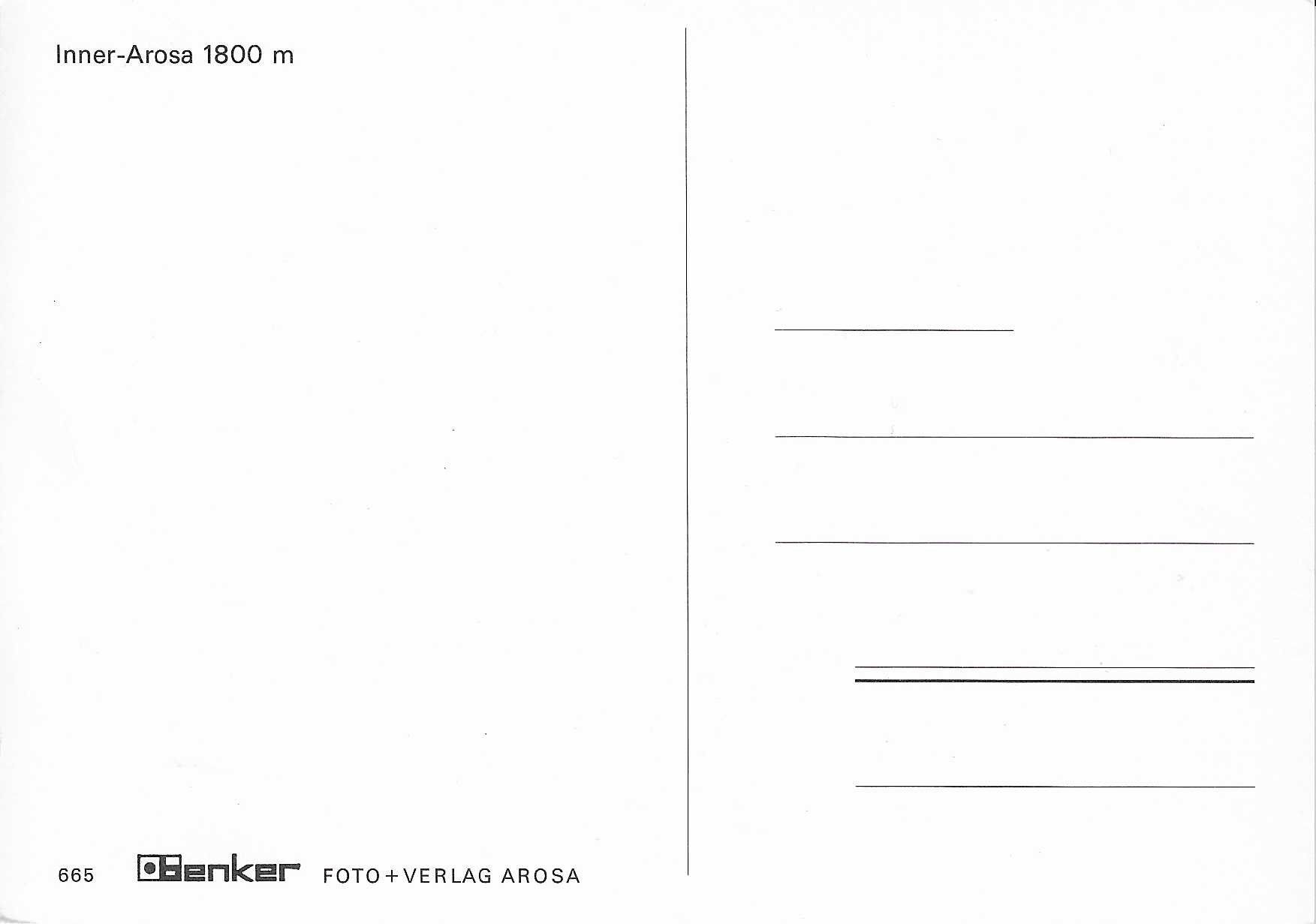 Cartoline postali: Inner-Arosa GR – Nuovo (secondo la descrizione) da Rothrist venduto da Stranglehold 1
