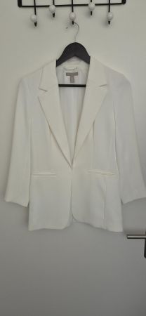 H&M Blazer sportlich elegant weiss - Gr. 36 NEU