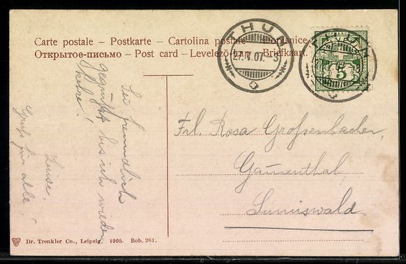 Cartoline postali: AK Thun, Schloss – Usato da Berlin venduto da bartko-reher 1