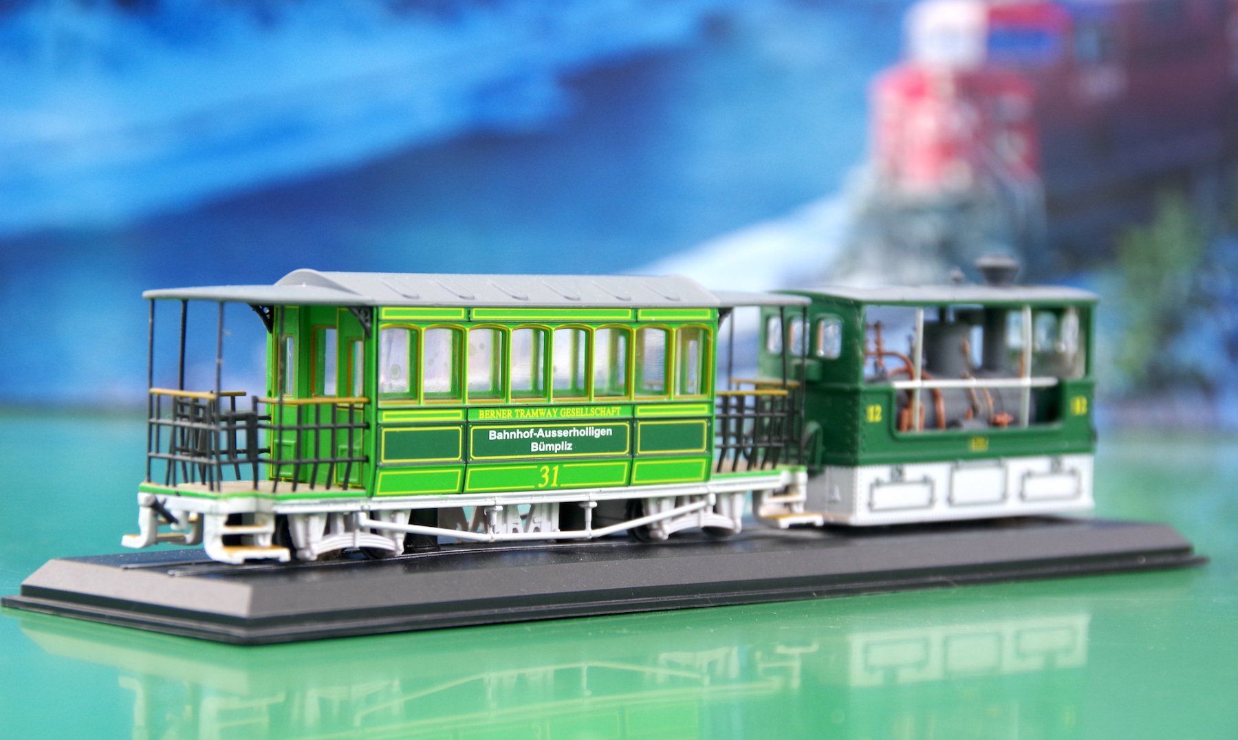 Modelleisenbahnen: Atlas H0 Dampftram Bern mit Anhänger "Stadt Bern" – Defekt aus Frauenfeld von Danielpwiedmer 2