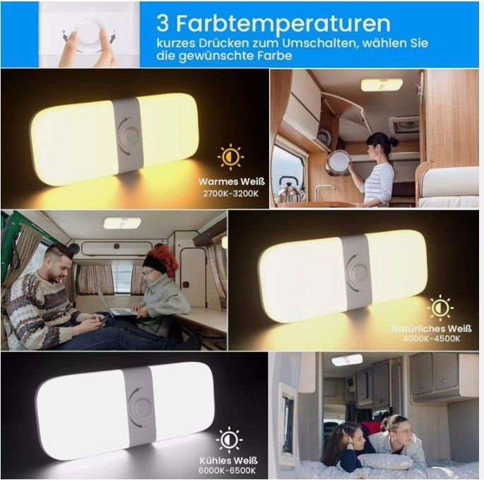 Lampadari & plafoniere: 3 Farbmodi LED Dimmbar Deckenleuchte Lampe Wohnwagen – Nuovo (secondo la descrizione) da Kirchdorf AG venduto da Apost008 2