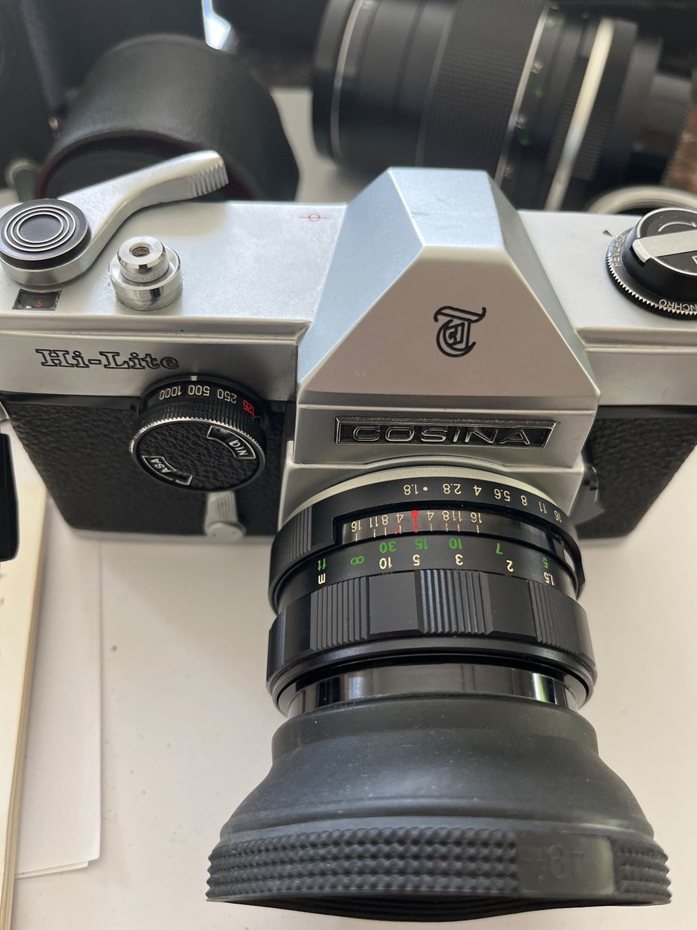 Fotocamera: Cosina Hi-Lite DLII Kamera Set mit Blitz & Objekti – Usato da Spiegel b. Bern venduto da Burdicrew 2