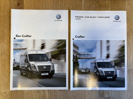 VW Crafter Prospekt & Preisliste 2009 - Top Zustand!