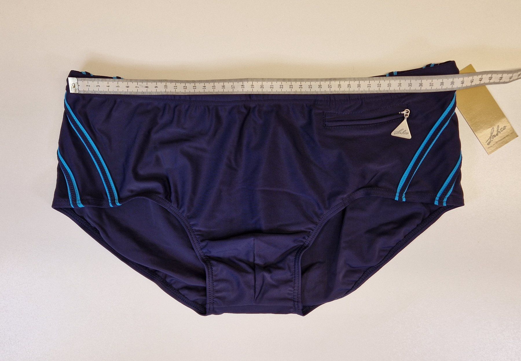 Lahco Costumi da bagno: Badehose Herren XL Lahco Basic Navy / Rabatt 50% - 70%!!! – Nuovo e nell'imballaggio originale da Braunau venduto da Brand-Store 5
