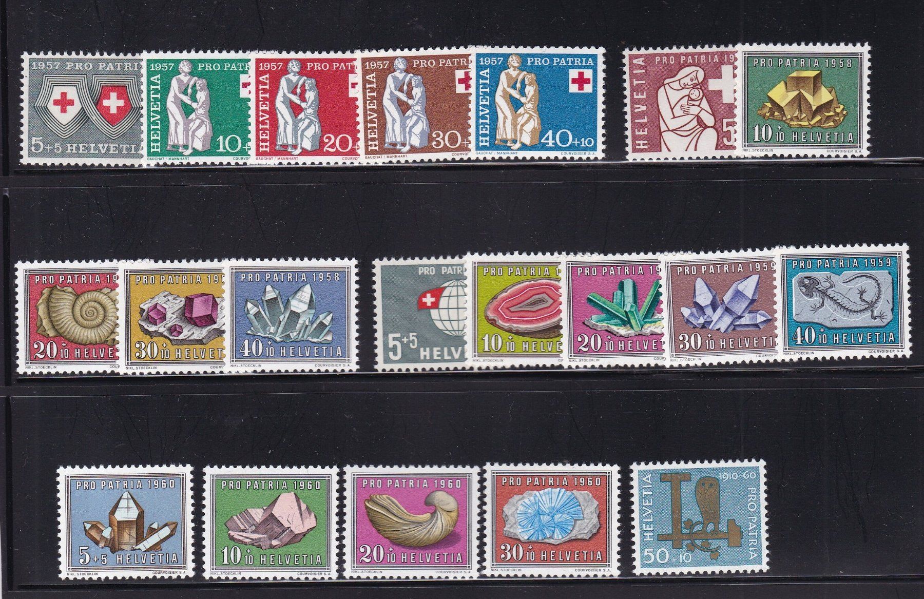 Tutti i francobolli: Pro Patria Briefmarken Lot 1938-1963, postfrisch – Usato da Münchwilen AG venduto da Nesar 4
