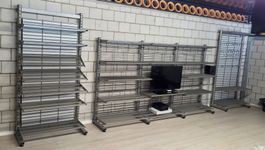 Verkaufsregal aus Metall