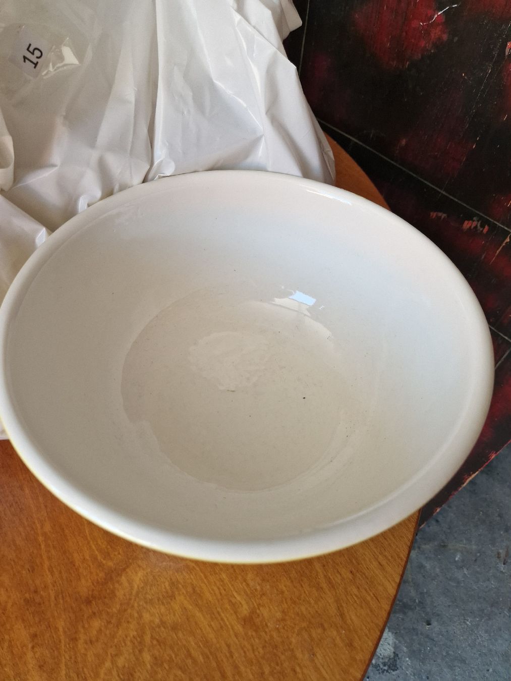 Rössler Ciotole: Teigschüssel Rösslergelb weiss Durchmesser 25cm, oder 30cm – Usato da Mörigen venduto da Clio111 6