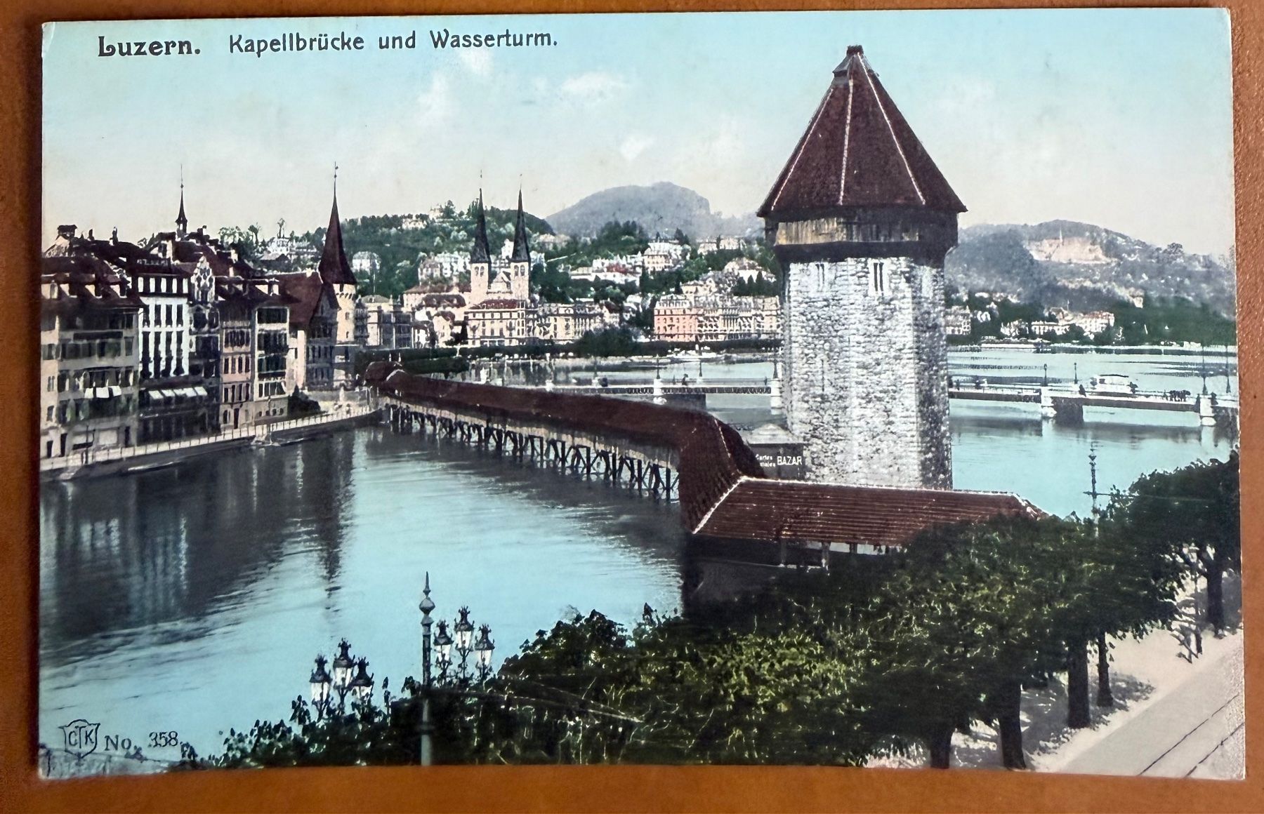 Cartes postales: Luzern - Kapellbrücke & Wasserturm - AK – D'occasion à Lutry par Ediego