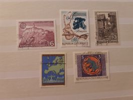 Rare lot de 5 timbres autrichiens anciens - Collection 🇦🇹