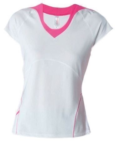 Bicolor-Sport-Shirt Damen KS052 / XL