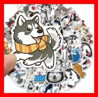 Husky Schlittenhund Schnee Dog Stickerbomb 50 tlg Stickerset