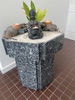 Freistehende Marmor Dekorations-/Pflanzen Schale/Ständer