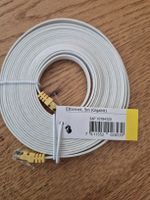 Ethernet Kabel flach weiss 5m Gigabit neu