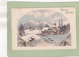 Kitsch Landschaft Bonne Année 1911