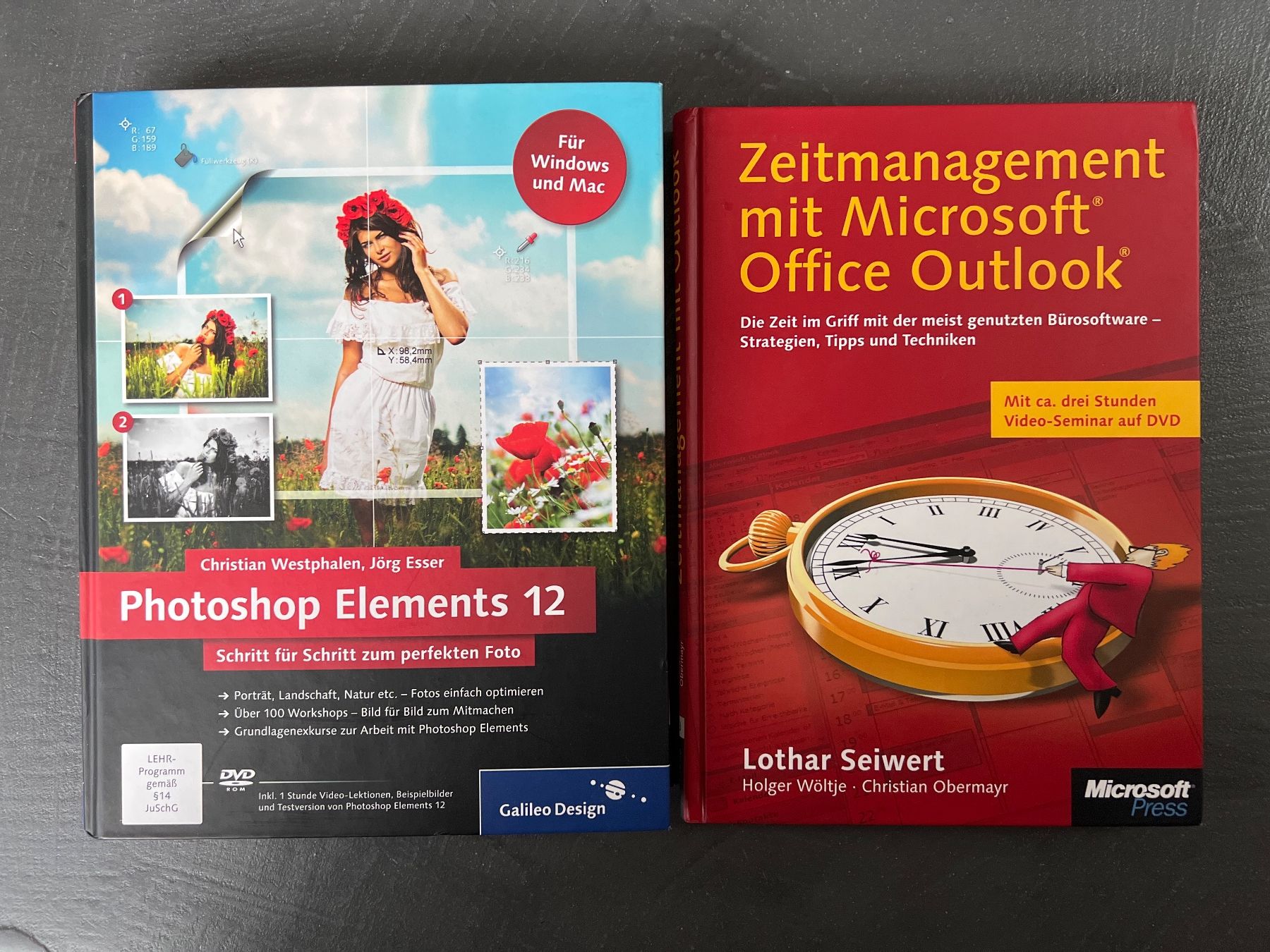 Libri: Photoshop Elements 12 & Zeitmanagement mit Outlook! – Usato da Kreuzlingen venduto da Muschel64