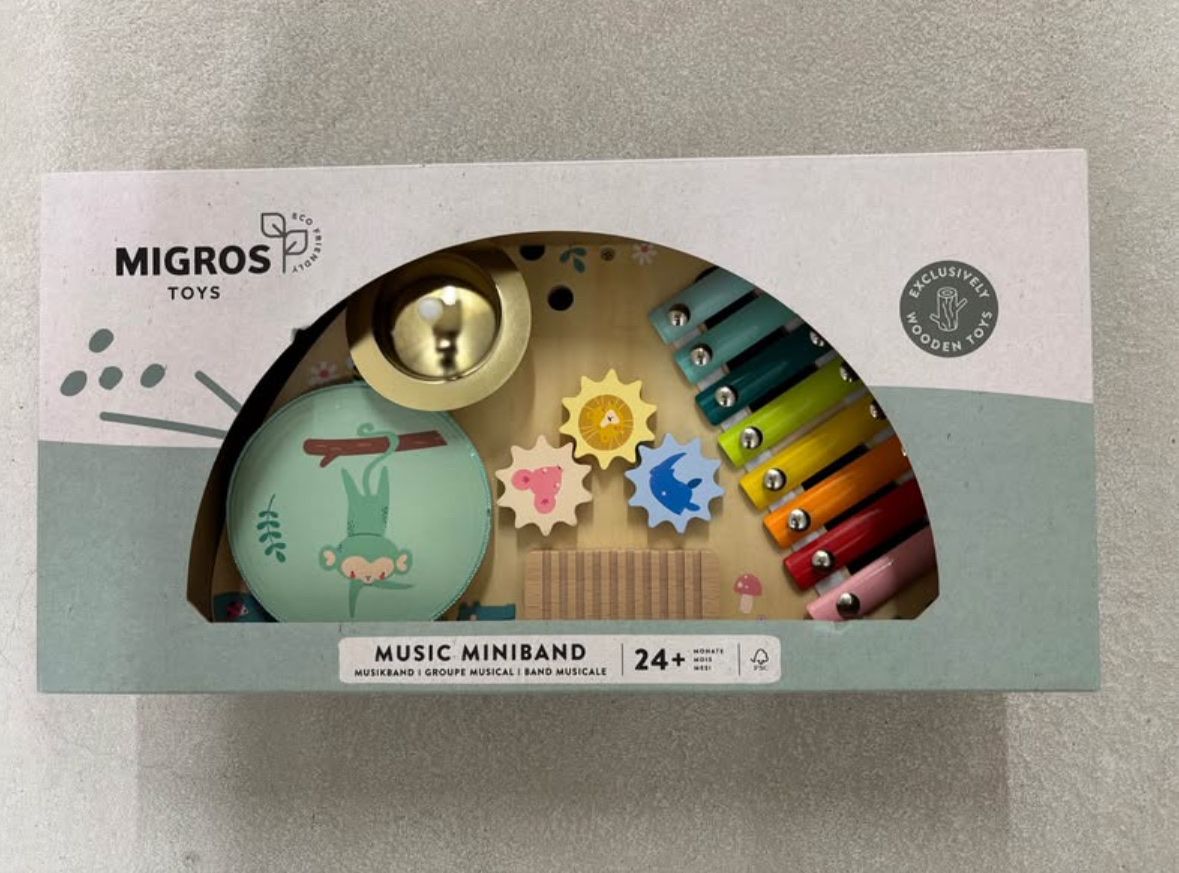 Migros Giocattoli: Music Miniband – Nuovo e nell'imballaggio originale da Dübendorf venduto da mio_6rrv