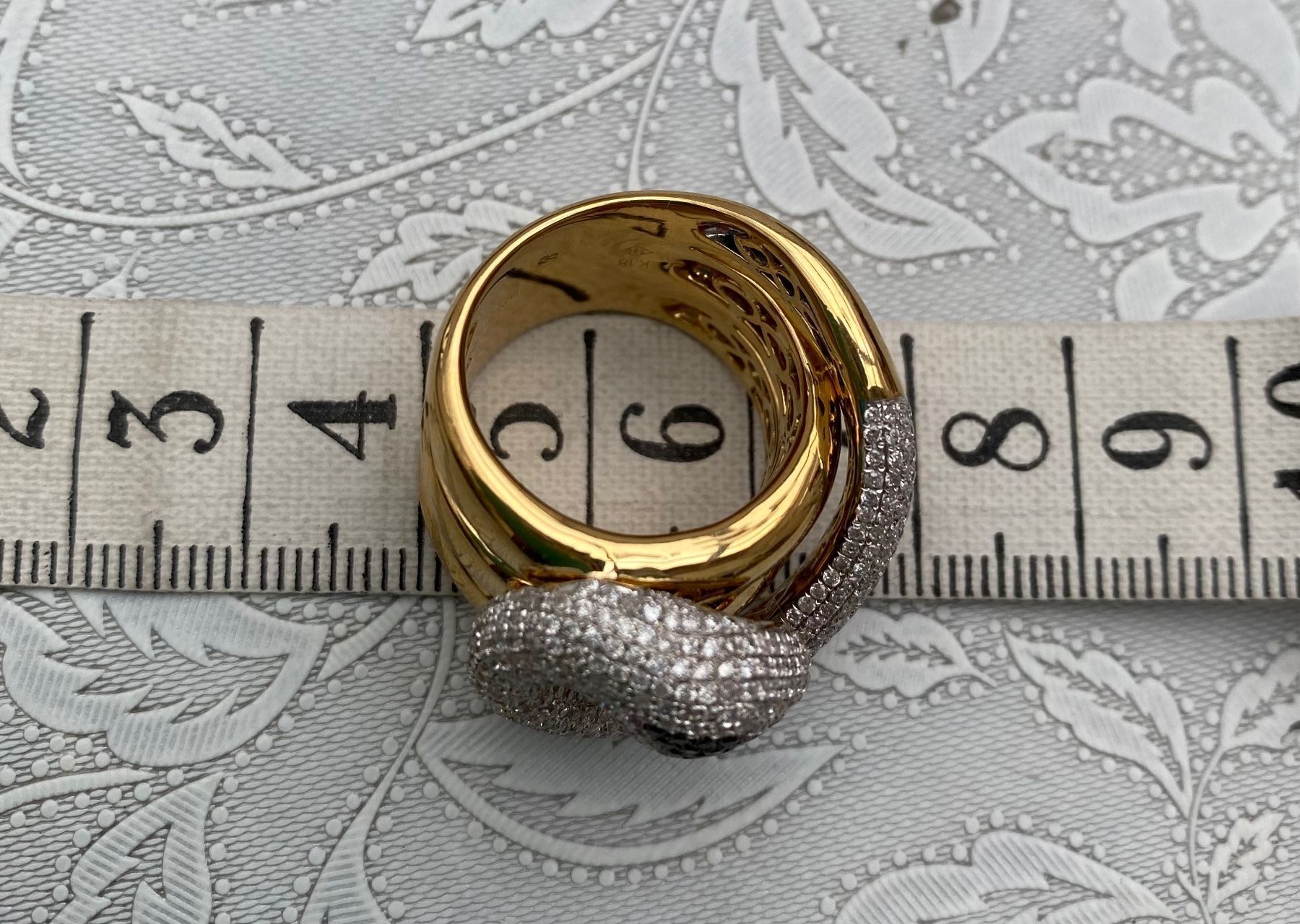 Anelli: Schlangen-Ring 750 GG/WG mit Brillanten – Nuovo (secondo la descrizione) da Wettingen venduto da taloo 4