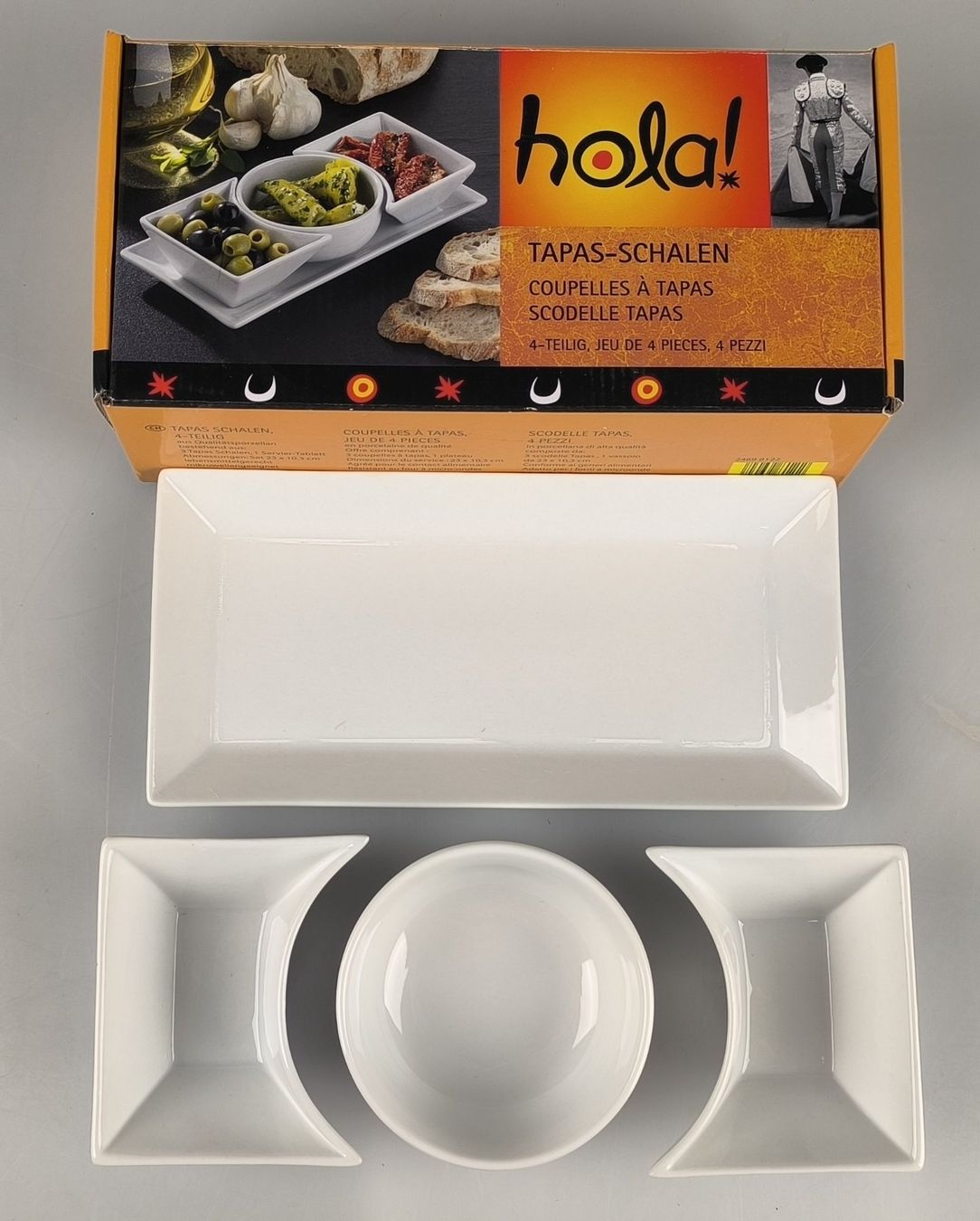 Set di piatti: 4-teiligen Tapas-Schalen-Sets – Usato da Rüti ZH venduto da Restwert_Rueti_ZH 1