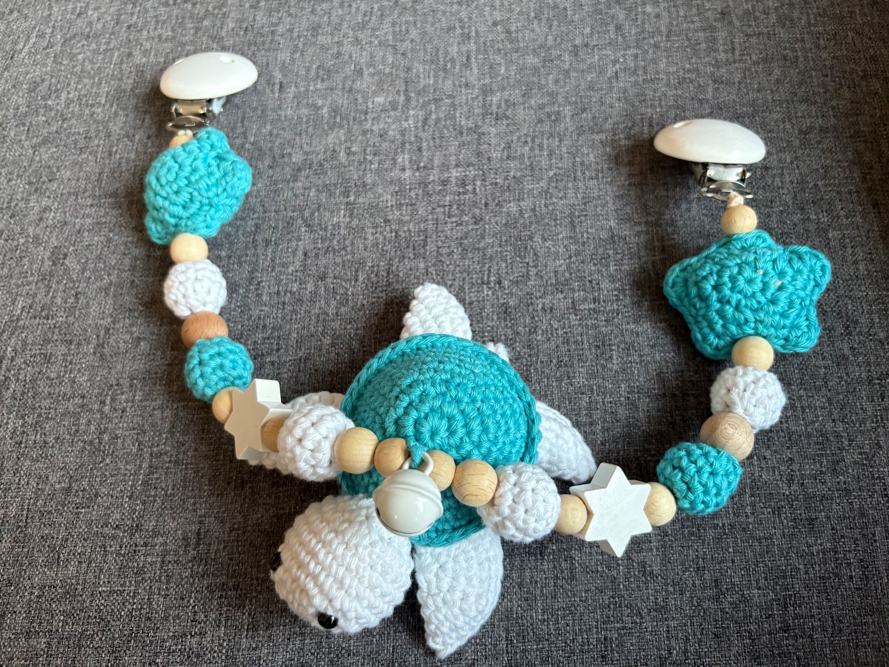 Carrozzine: Kleines Schildkrötenset türkis – Nuovo (secondo la descrizione) da Chur venduto da Handkreativ 2