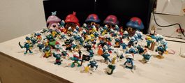 Schlumpf Sammlung mit 5 Häuschen