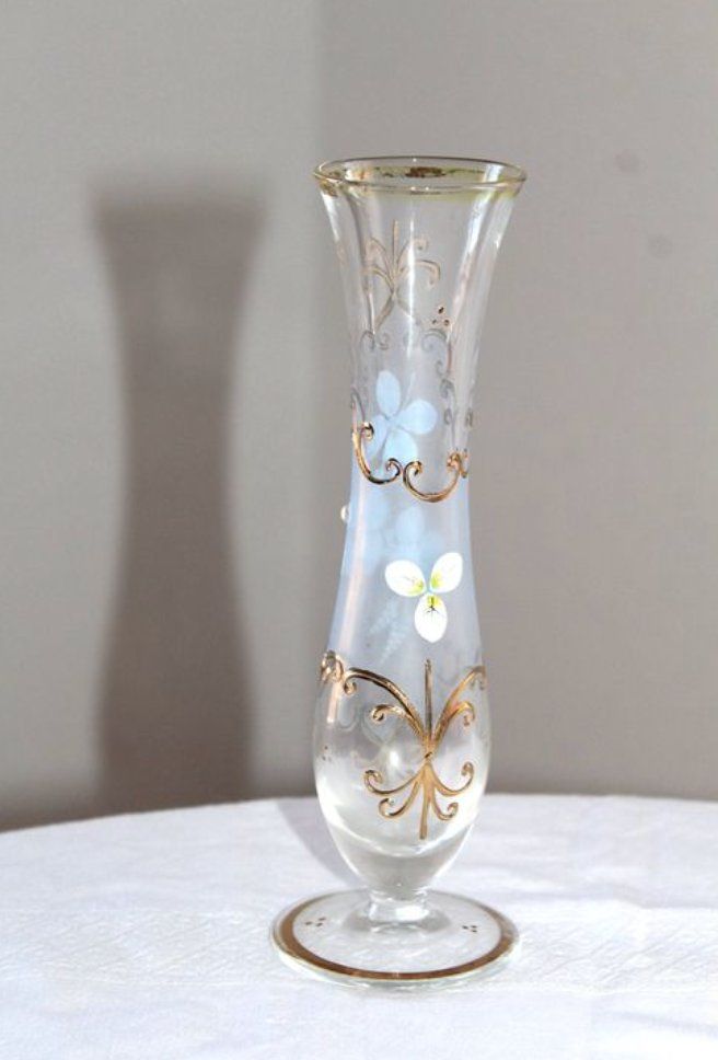 Vasen & Gefässe: Alte Mundgeblasene Glas Vase, – Gebraucht aus Locarno von fripui 4