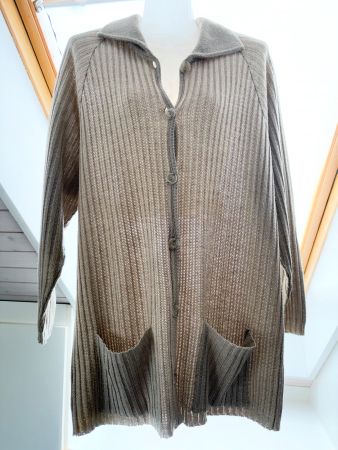 Strickjacke beige Grösse M