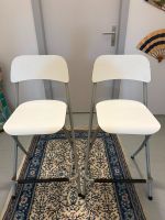 2x IKEA FRANKLIN Barhocker, zusammenklappbar, 63 cm Weiß
