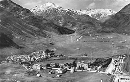 Andermatt (UR) Panorama gegen den Furkapass