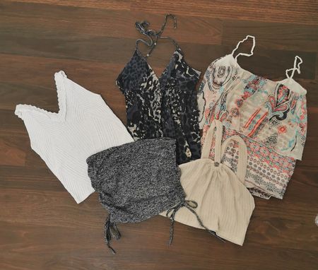 5 Damen Tops Sommer Gr. XS/S
