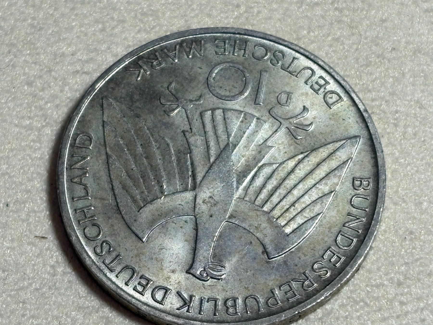 Alle Münzen: 10 Deutsch Mark 1972 – Gebraucht aus St. Peterzell von verena40 1