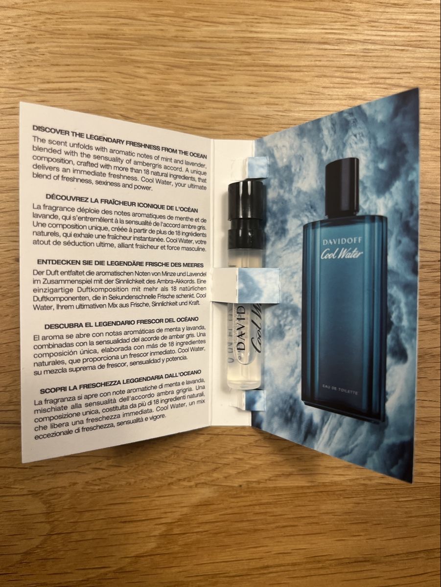 Davidoff Parfum & Eau de Toilette: DAVIDOFF - COOL WATER / 1,2ml Original Probe – Neu und originalverpackt aus Uerzlikon von niteroi 2