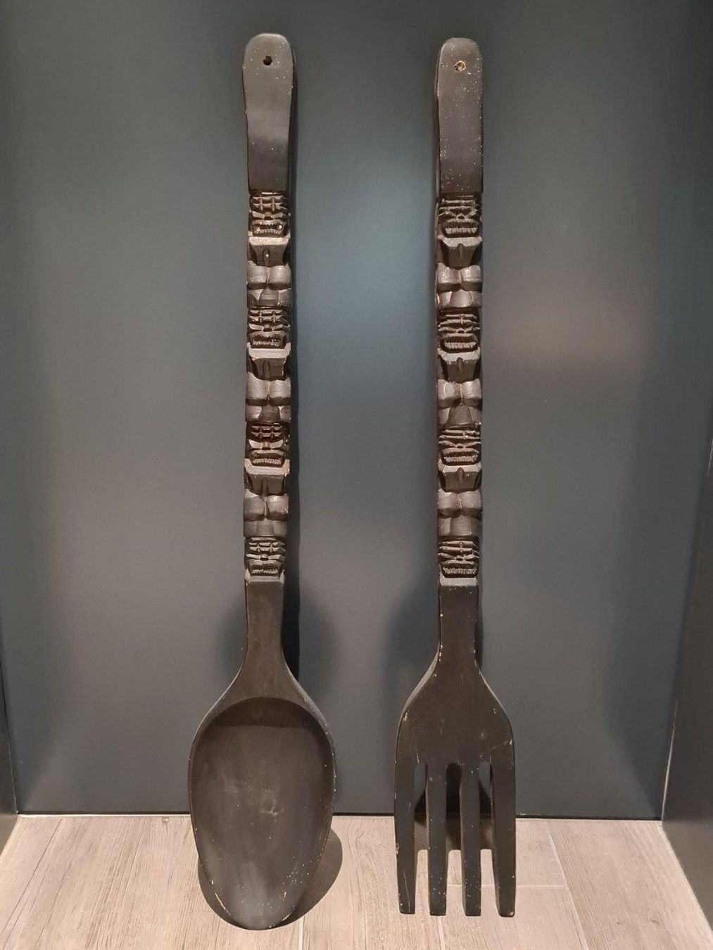 Set di posate: Deko Holz Besteck Gabel Löffel – Usato da Lengnau AG venduto da Scheslain01