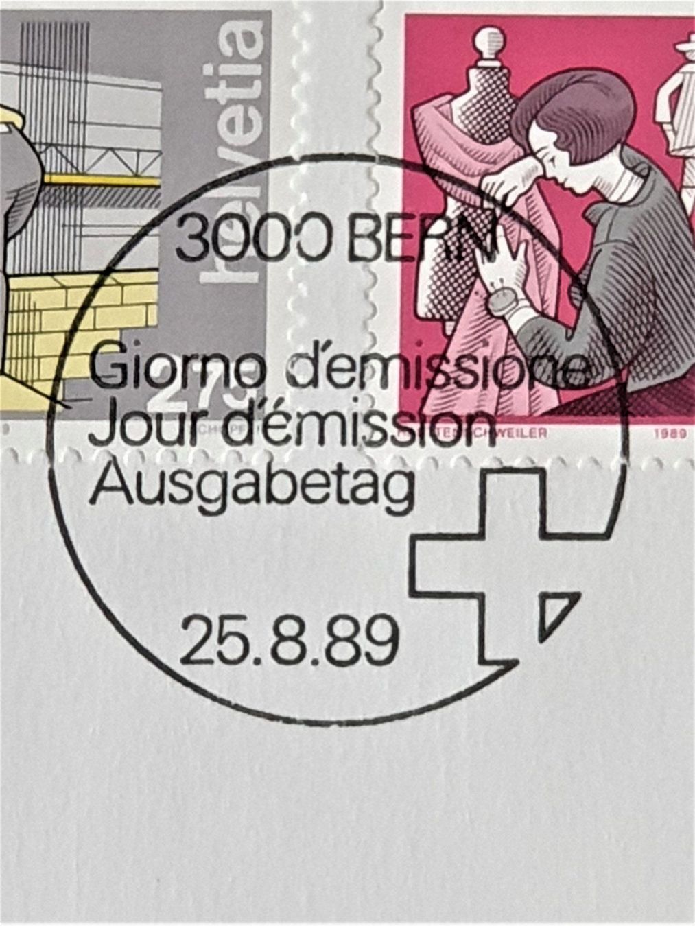 Alle Briefmarken: (99) Brief  1989/90 "Mensch und Beruf" – Gebraucht aus Schwarzhäusern von Inot3 2