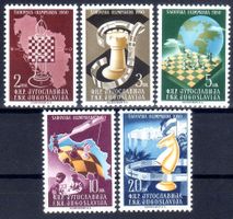 JUGOSLAWIEN SCHACH OLYMPIADE IN DUBROVNIK SERIE **POSTFRISCH