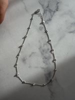 Collana argento con pietre bianche NUOVA