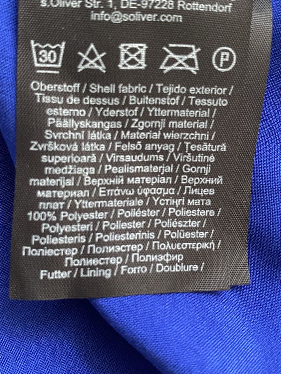 Comma Camicette: Comma Bluse Gr. 36 Königsblau – Usato da Strengelbach venduto da Bycy 5