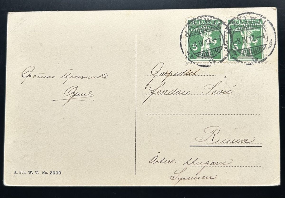 Cartoline postali: AK Wattwil 1912 – Usato da Horw venduto da Tellbub 1