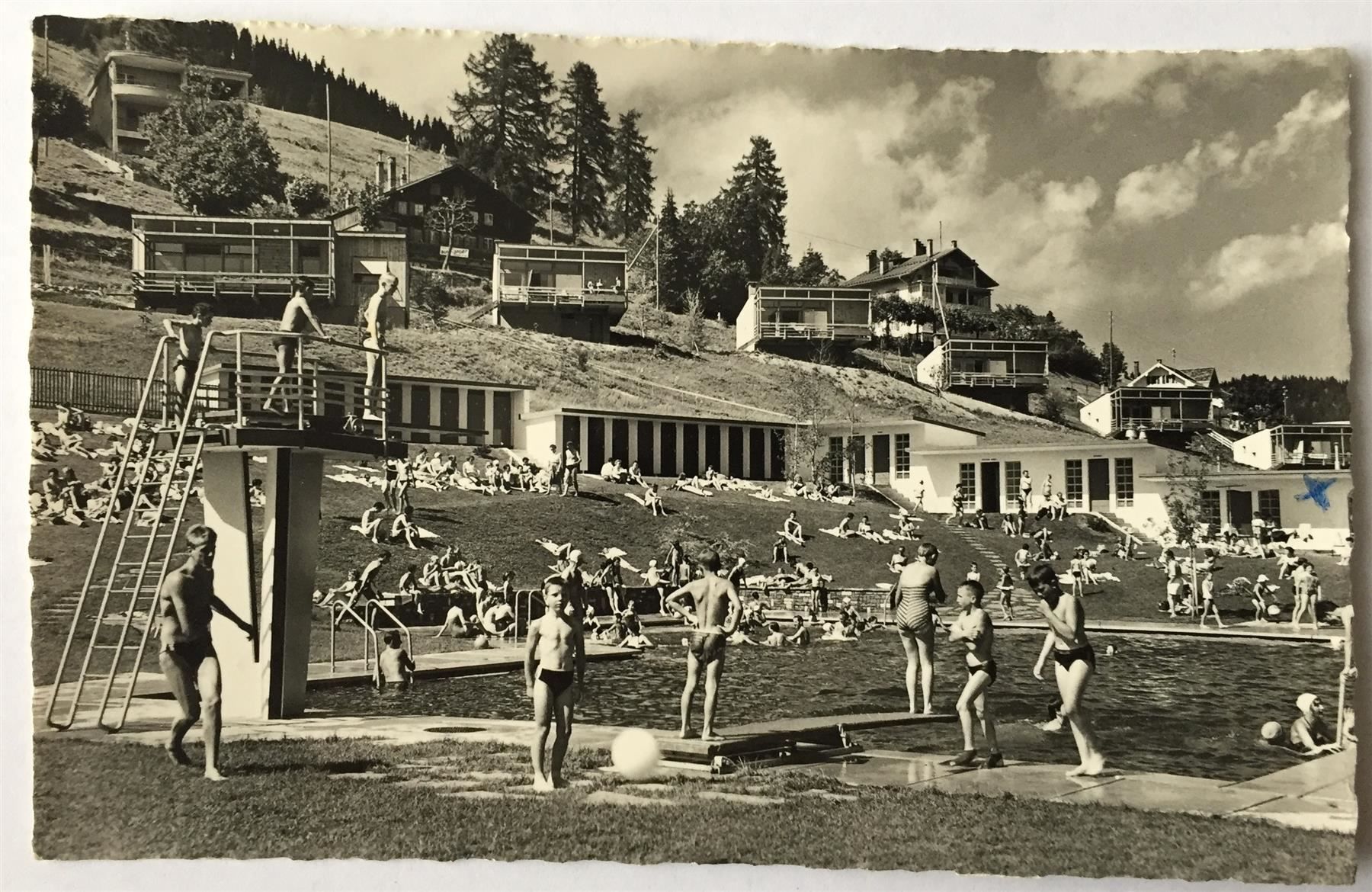 Cartoline postali: LEYSIN La piscine – Usato da Jona venduto da philajona