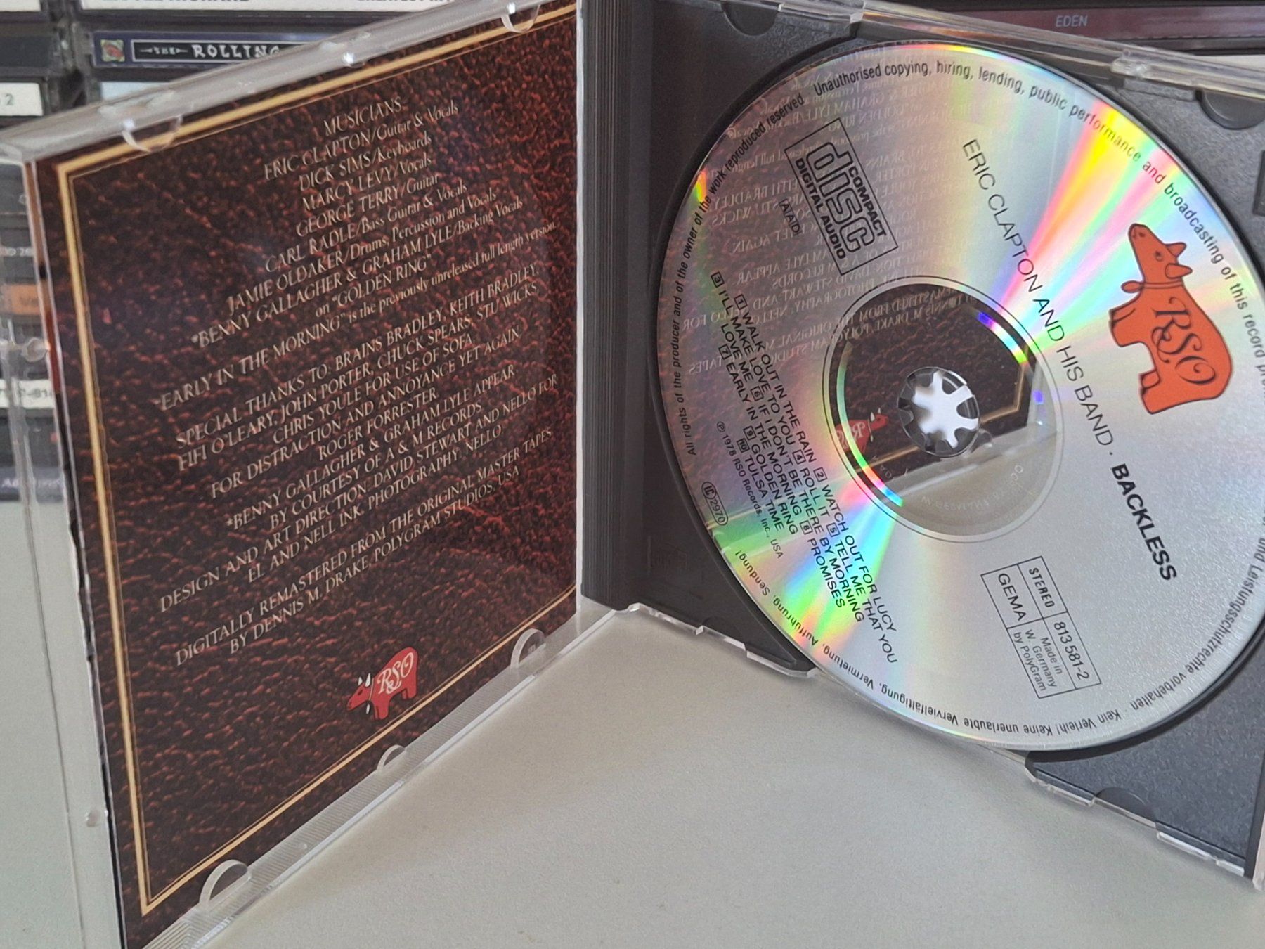 CD: CD Eric Clapton - Backless – Usato da Aarberg venduto da Jackup1 2