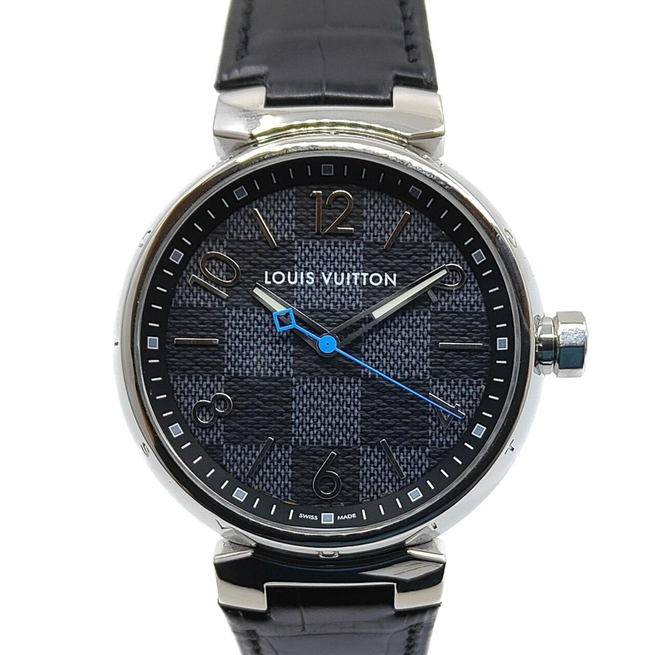 Louis Vuitton Orologi: Louis Vuitton Tambour Damier Graphite – Usato da Montreux venduto da CashPay_Montreux