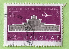 BRIEFMARKEN AUS  Uruguay Flughafen Carrasco  GESTEMPELT  