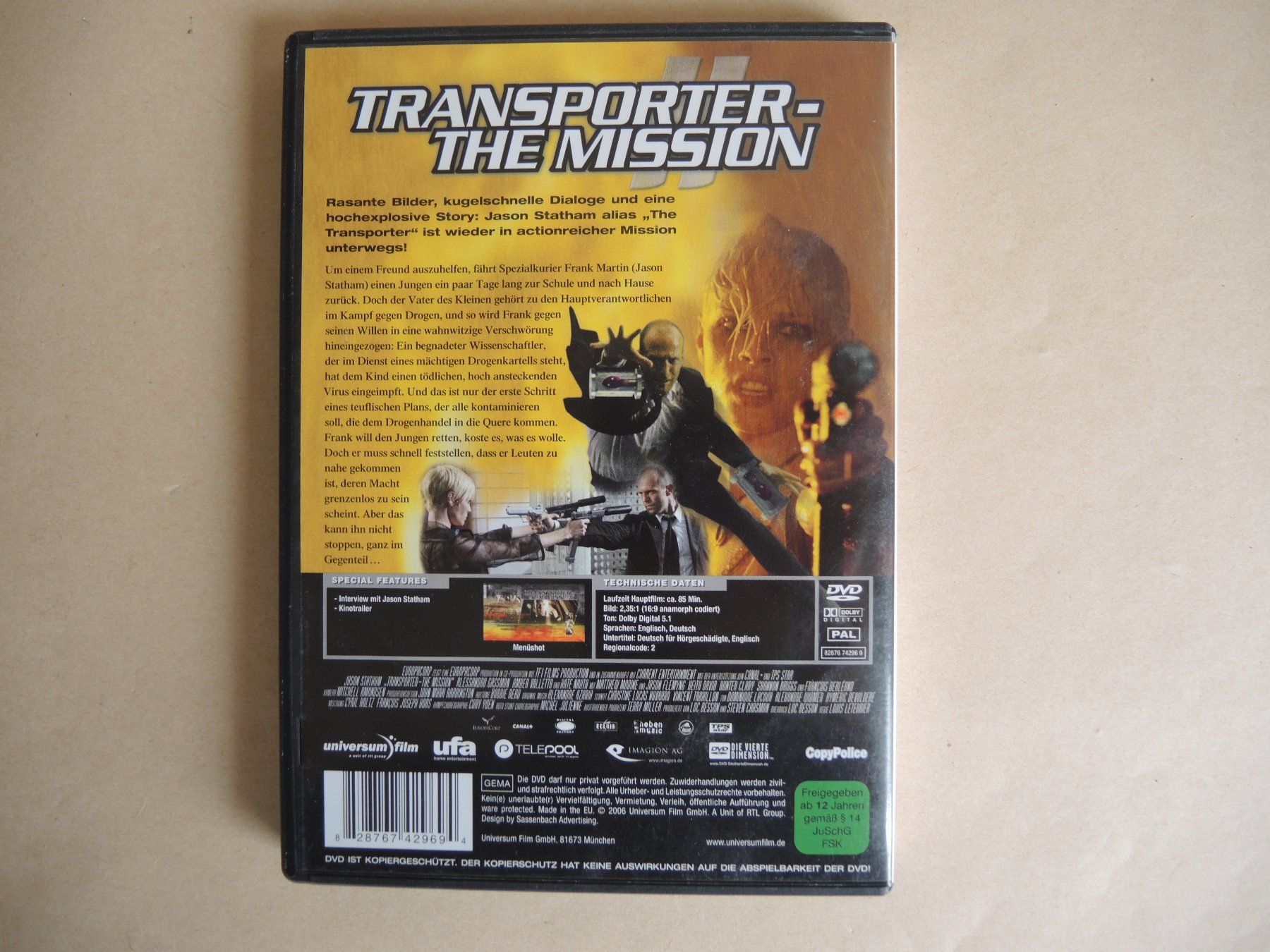 Tutti i DVDs: Transporter - The Mission DVD – Usato da Rorschach venduto da maeck8 2