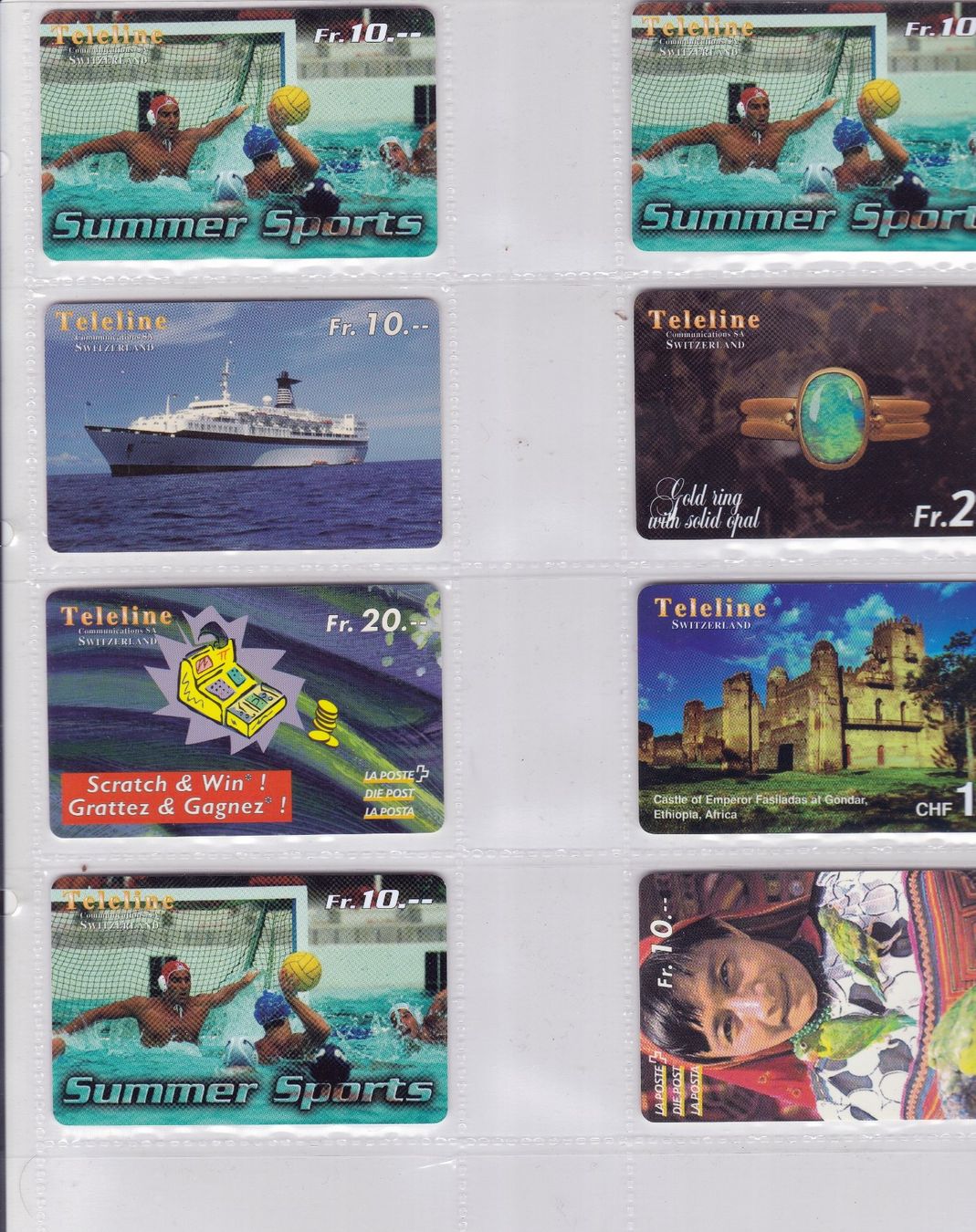 Schede telefoniche: Teleline Schweiz Prepaid Karten – Usato da Neuenhof venduto da Wanton